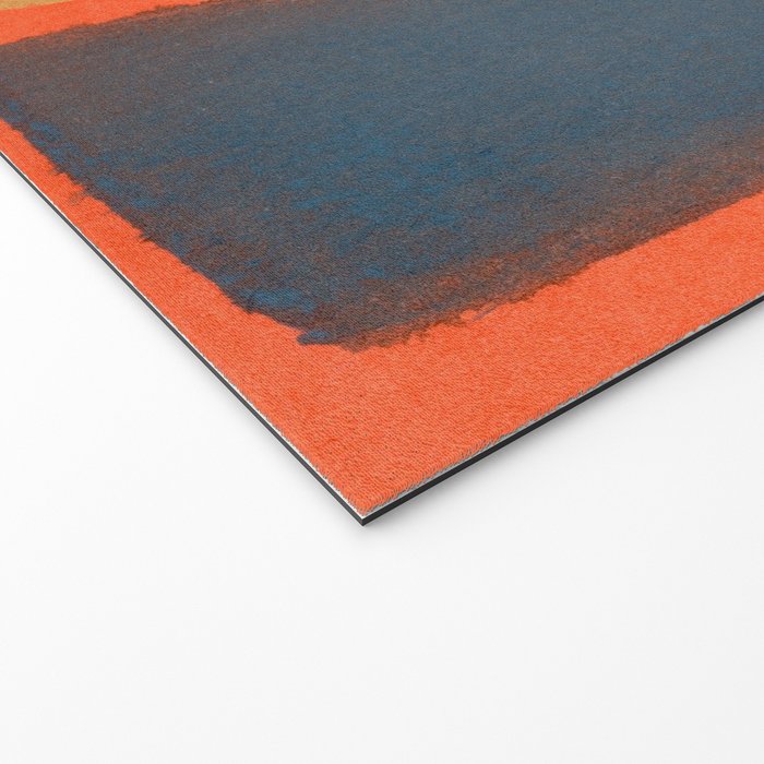 Colourful Field Lemon Slate Blue Welcome Mat Gallery Image 2