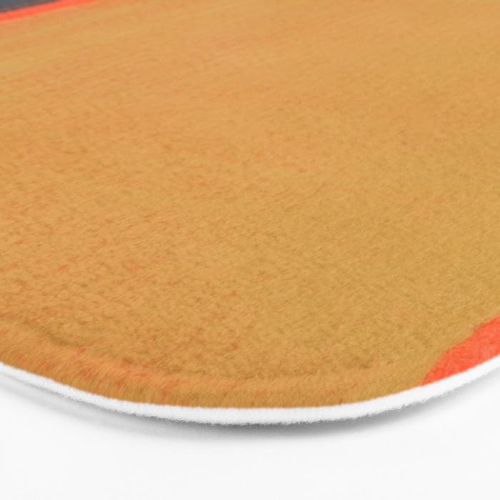 Colourful Field Lemon Slate Blue Bath Mat Gallery Image 3