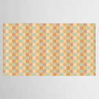 Checkered Multicolor Pattern II Warm Pastel Rainbow Tablecloth Gallery Image 2