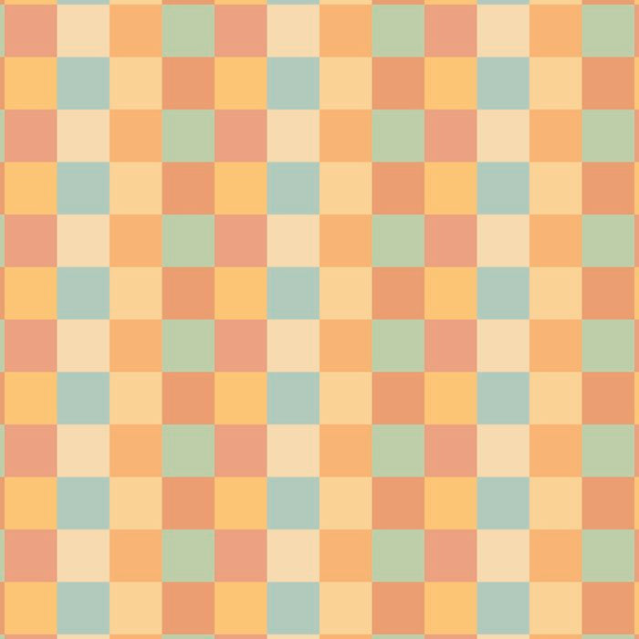 Checkered Multicolor Pattern II Warm Pastel Rainbow Coffee Mug Gallery Image 2