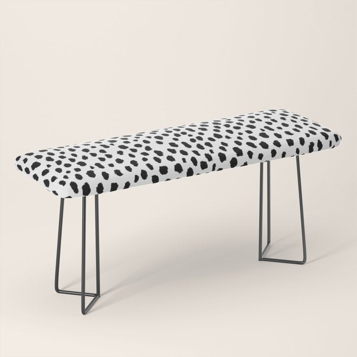 Dalmatian Spots (black/white) Bench Gallery Image 1