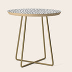 Dalmatian Spots (black/white) Side Table Gallery Image 1