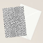 Dalmatian Spots (black/white) Stationery Card Gallery Image 2