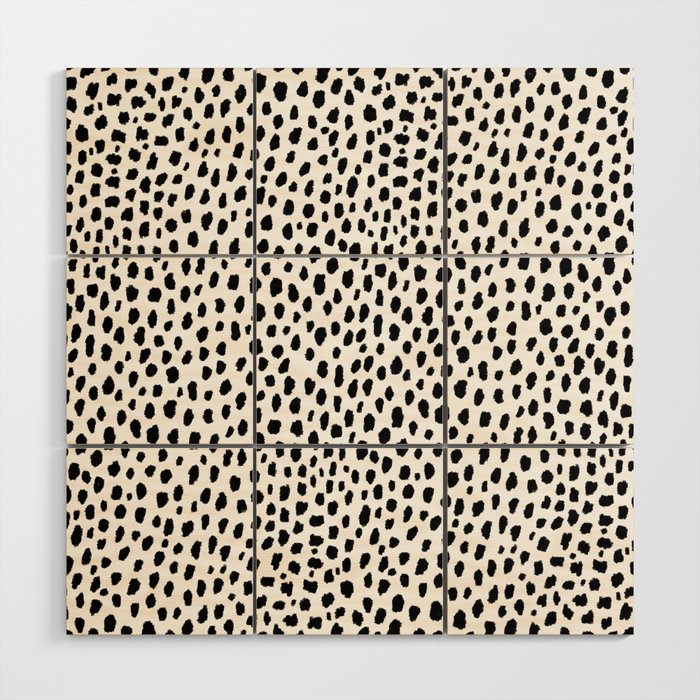 Dalmatian Spots (black/white) Wood Wall Art Gallery Image 1