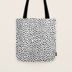 Dalmatian Spots (black/white) Tote Bag Gallery Image 1