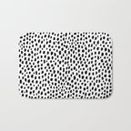 Dalmatian Spots (black/white) Bath Mat Gallery Image 1
