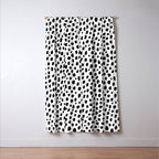 Dalmatian Spots (black/white) Window Curtain Gallery Image 3