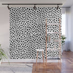 Dalmatian Spots (black/white) Wall Mural Gallery Image 1