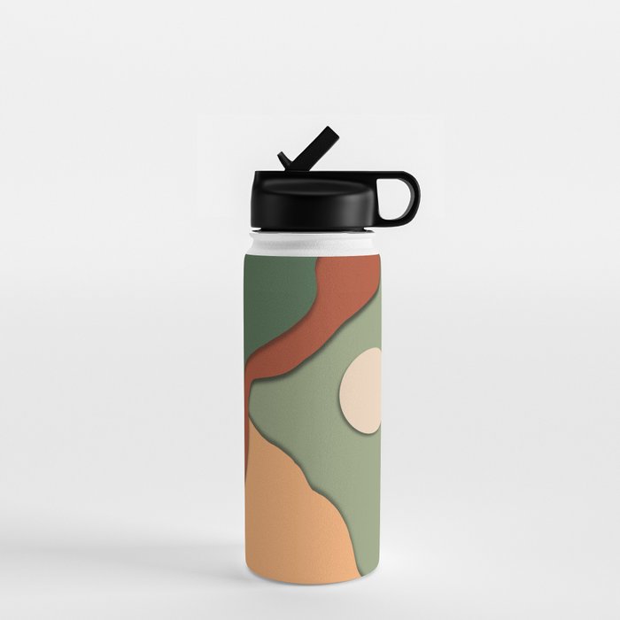 Minimal lake side view  Water Bottle Gallery Image 1