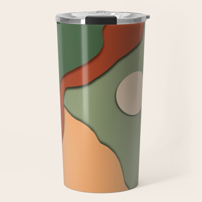Minimal lake side view  Travel Mug Gallery Image 1