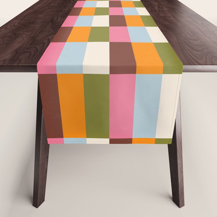 Color Block Stripes Table Runner Gallery Image 1