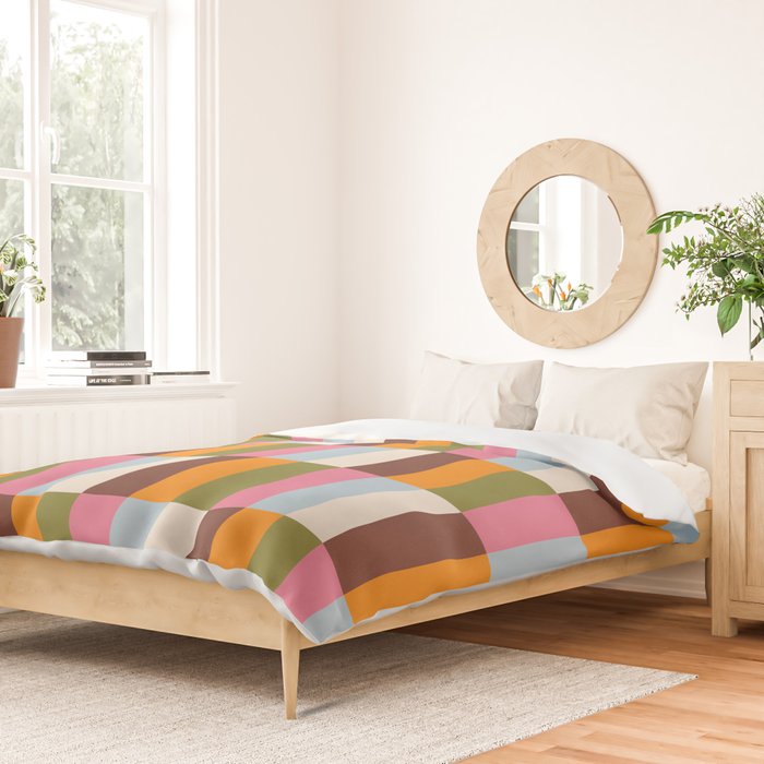 Color Block Stripes Duvet Cover Gallery Image 2