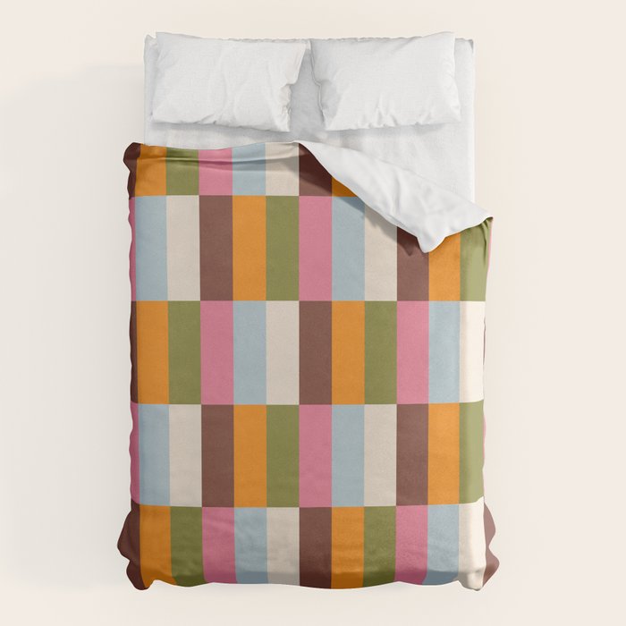 Color Block Stripes Duvet Cover Gallery Image 1