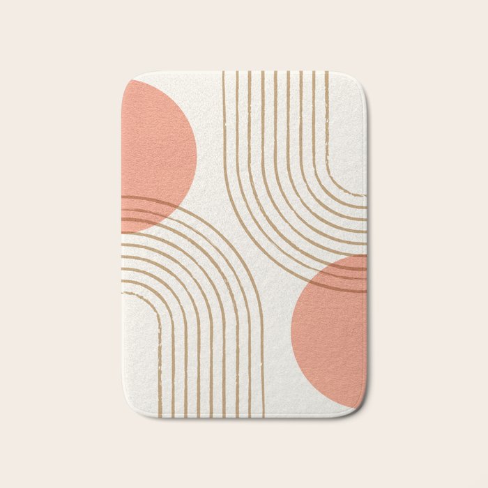 Sun Arch Double - Coral Bath Mat Gallery Image 1