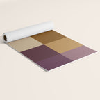 Bold Autumn Checks Pattern - Large XII Yoga Mat Gallery Image 2