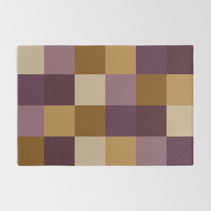 Bold Autumn Checks Pattern - Large XII Rug Gallery Image 2