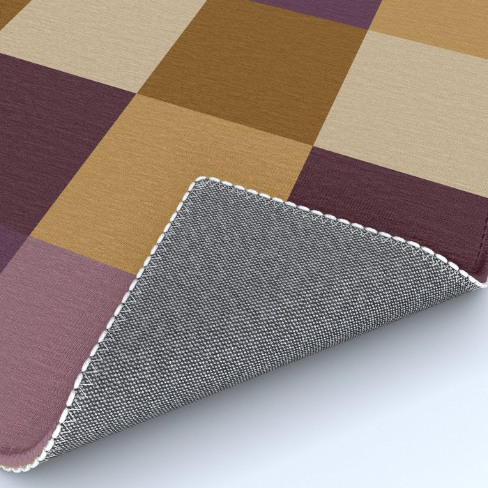 Bold Autumn Checks Pattern - Large XII Rug Gallery Image 4