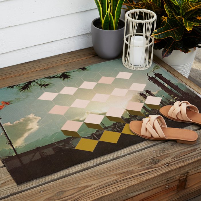 Saucer-Like Outdoor Rug Gallery Image 2