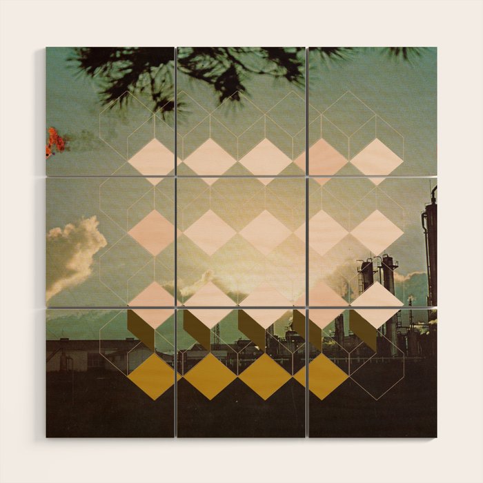 Saucer-Like Wood Wall Art Gallery Image 1