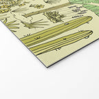 tiki gods send waves and peace swamis // retro surf art by surfy birdy Welcome Mat Gallery Image 2