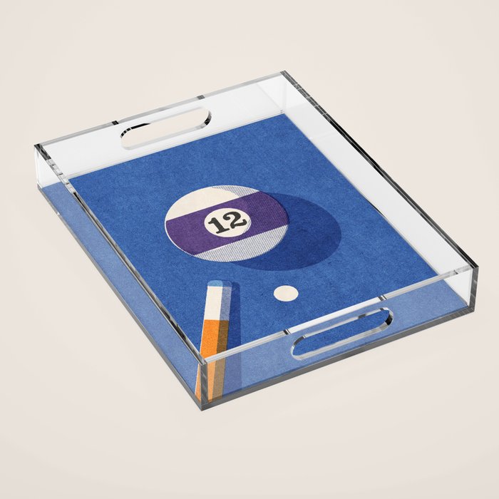 BALLS / Billiards - ball 12 I Acrylic Tray Gallery Image 1