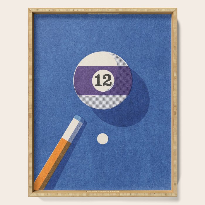 BALLS / Billiards - ball 12 I Serving Tray Gallery Image 1