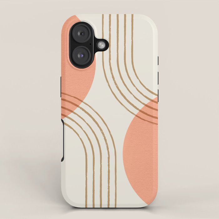 Sun Arch Double - Coral iPhone Case Gallery Image 1