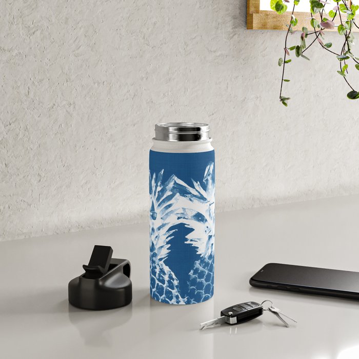 Pineapple blues Water Bottle Gallery Image 5