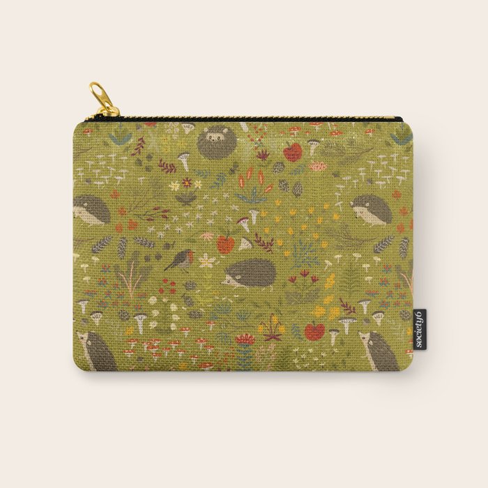 Hedgehog Meadow Carry All Pouch Gallery Image 1
