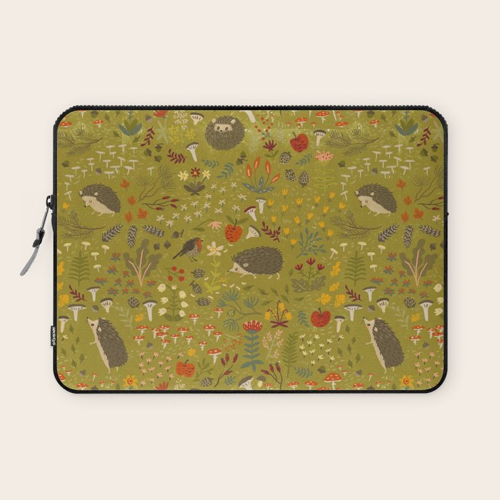 Hedgehog Meadow Laptop Sleeve Gallery Image 1