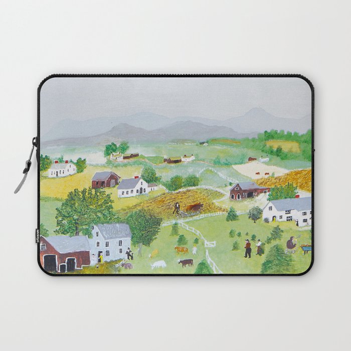 Anna Mary Robertson 'Grandma' Moses Mountains American Folk Art Laptop Sleeve Gallery Image 1