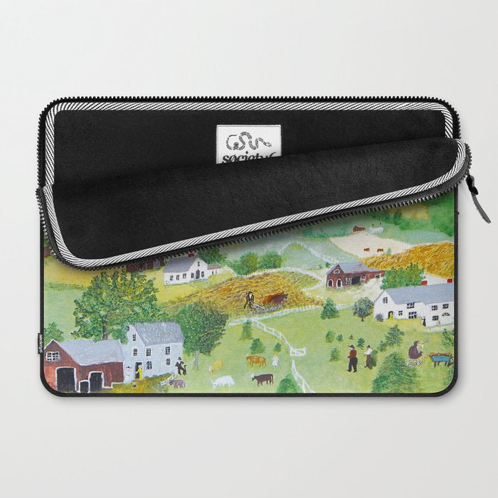 Anna Mary Robertson 'Grandma' Moses Mountains American Folk Art Laptop Sleeve Gallery Image 2