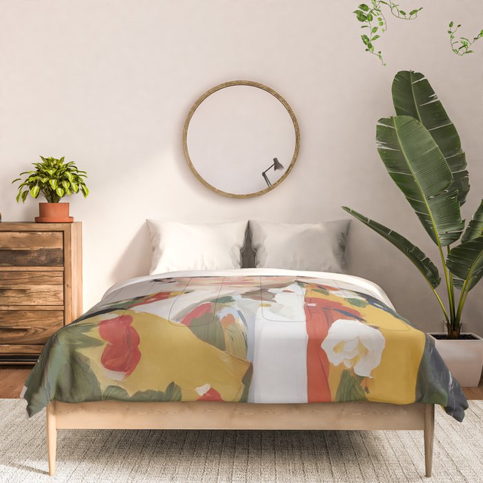 Floral Gaze Portrait Comforter Gallery Image 3