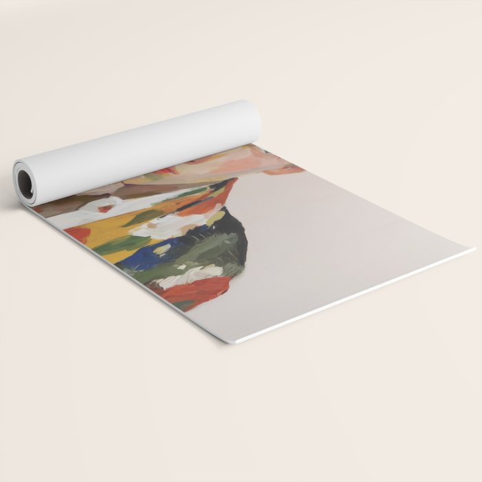 Floral Gaze Portrait Yoga Mat Gallery Image 2