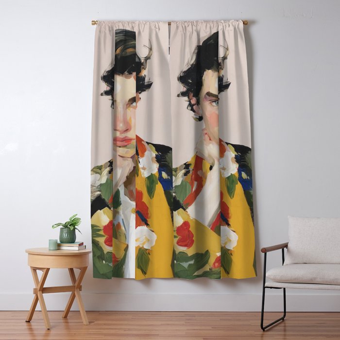 Floral Gaze Portrait Window Curtain Gallery Image 5