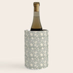 Trailing Block Print Floral - Washed Teal Wine Chiller Gallery Image 2