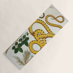 Yellow Snakes Seba Albertus Yoga Mat Gallery Image 1