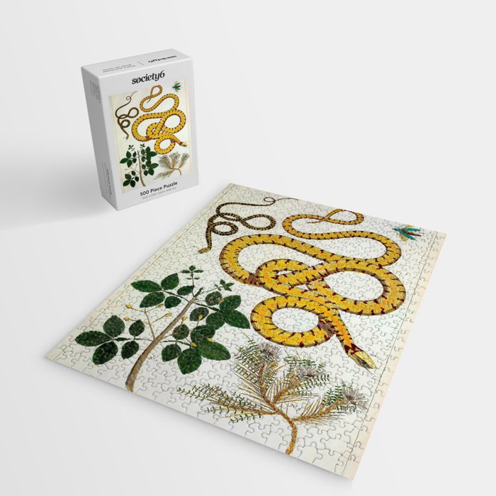 Yellow Snakes Seba Albertus Jigsaw Puzzle Gallery Image 2