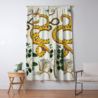 Yellow Snakes Seba Albertus Window Curtain Gallery Image 5