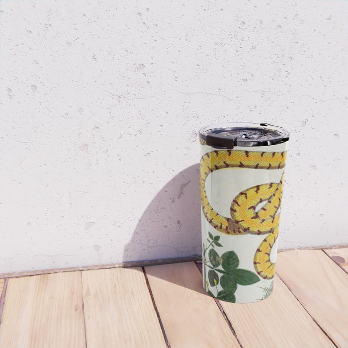 Yellow Snakes Seba Albertus Travel Mug Gallery Image 4