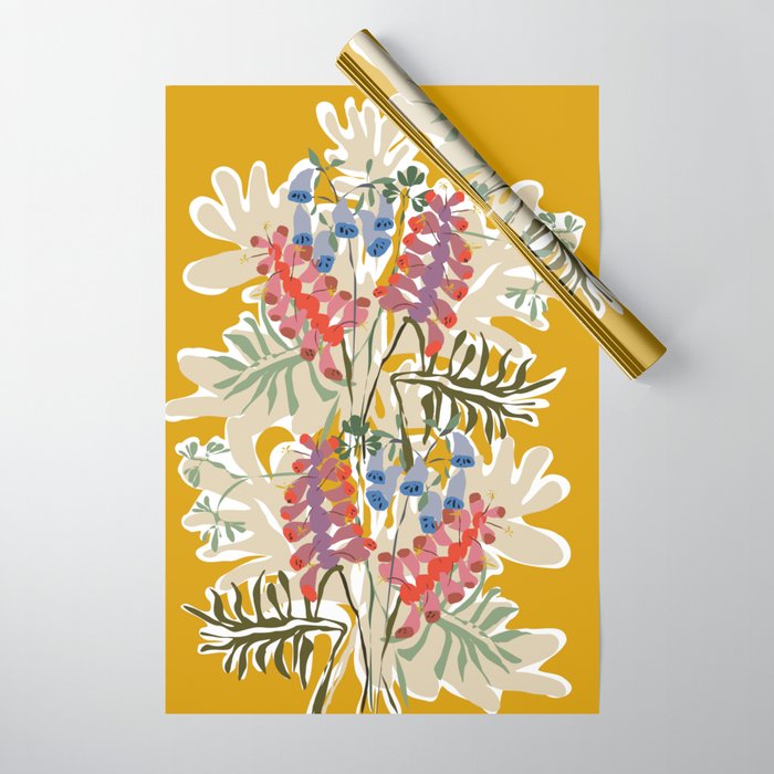 Lovely foxglove Wrapping Paper Gallery Image 1