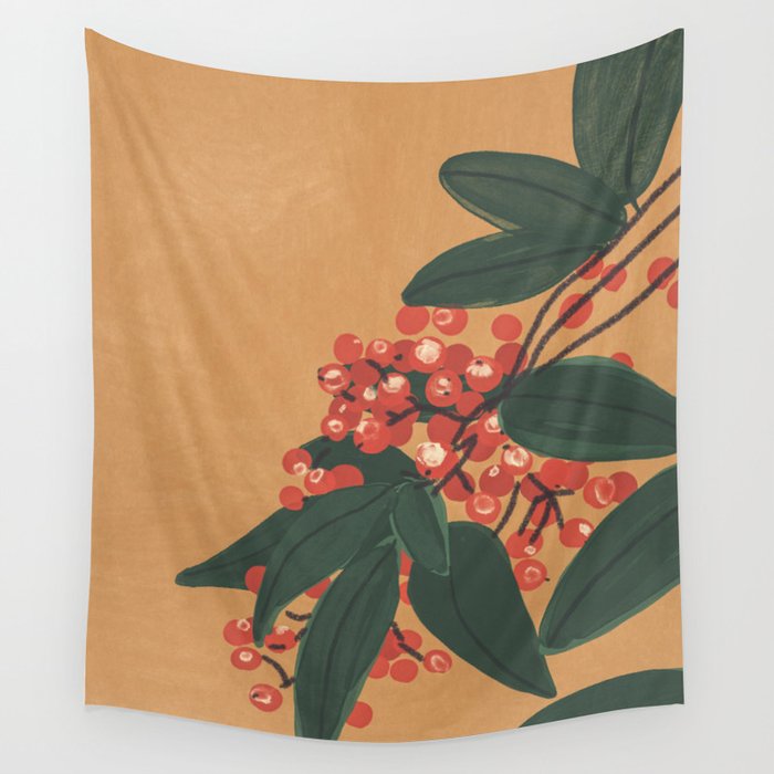 Berries Wall Tapestry Gallery Image 4