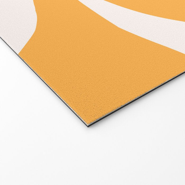 Simple Orange Leaf on Aqua Sun - cut-outs 3  Welcome Mat Gallery Image 2