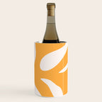 Simple Orange Leaf on Aqua Sun - cut-outs 3  Wine Chiller Gallery Image 2