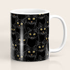 Black Cat Portraits Coffee Mug Gallery Image 1