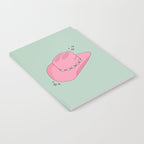 Pink And Green Colorful Cowboy Hat Notebook Gallery Image 2