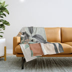Sunset Flora 01 Throw Blanket Gallery Image 1