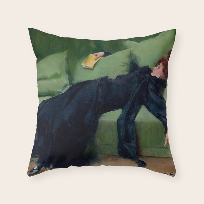 Renaissance Art, Famous Paintings, Retro Art, Unique Vintage Poster, Fine Art Prints - Victorian Era Throw Pillow Gallery Image 6