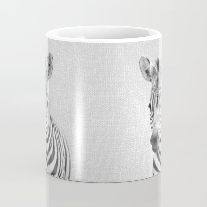 Baby Zebra - Black & White Coffee Mug Gallery Image 4