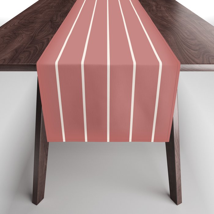 Minimal Arch LII Rose Modern Geometric Lines Table Runner Gallery Image 1